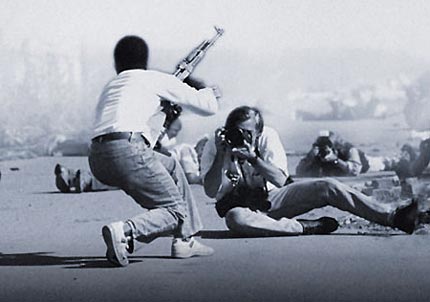 James Nachtwey fotoğraf çekerken